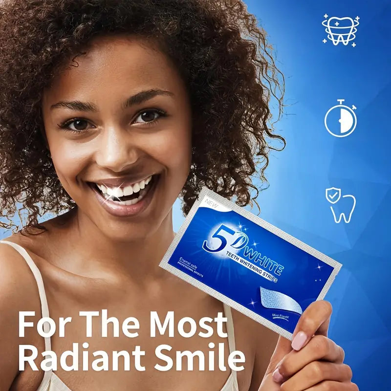 Teeth Whitening Strips, Cleansing And Brightening Tooth Bleaching Teeth Strips, At Home Travel