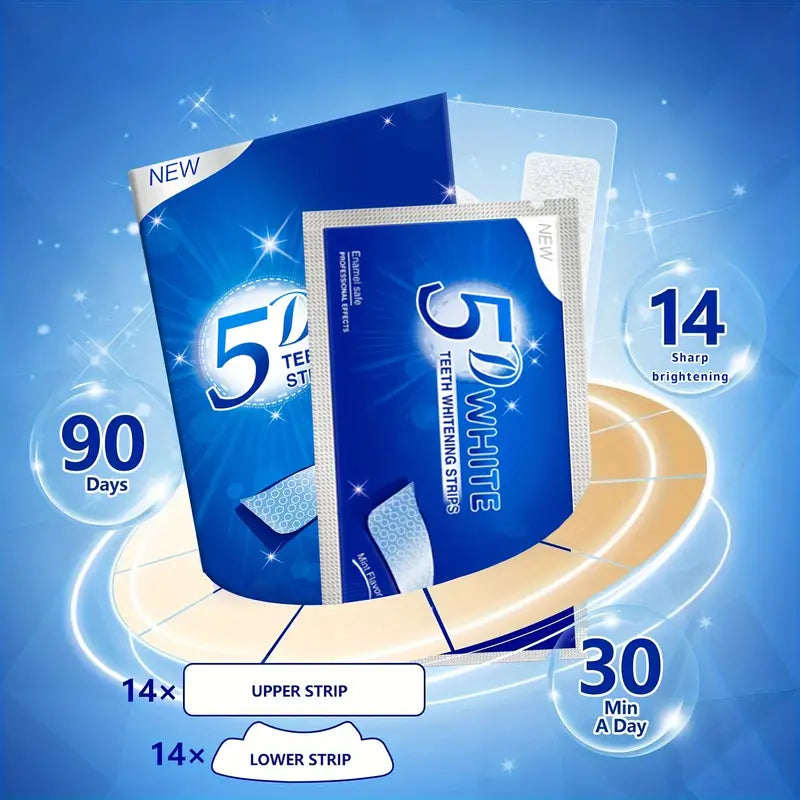 Teeth Whitening Strips, Cleansing And Brightening Tooth Bleaching Teeth Strips, At Home Travel