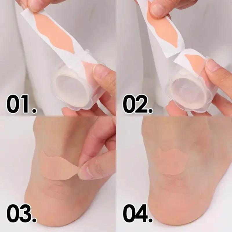 30-Pack Hydrocolloid Gel Blister Bandages - Waterproof Adhesive Foot Care Cushions for Heel Abrasion, Blisters, and Foot Wear - Pain Relief Pads with Insole Protection