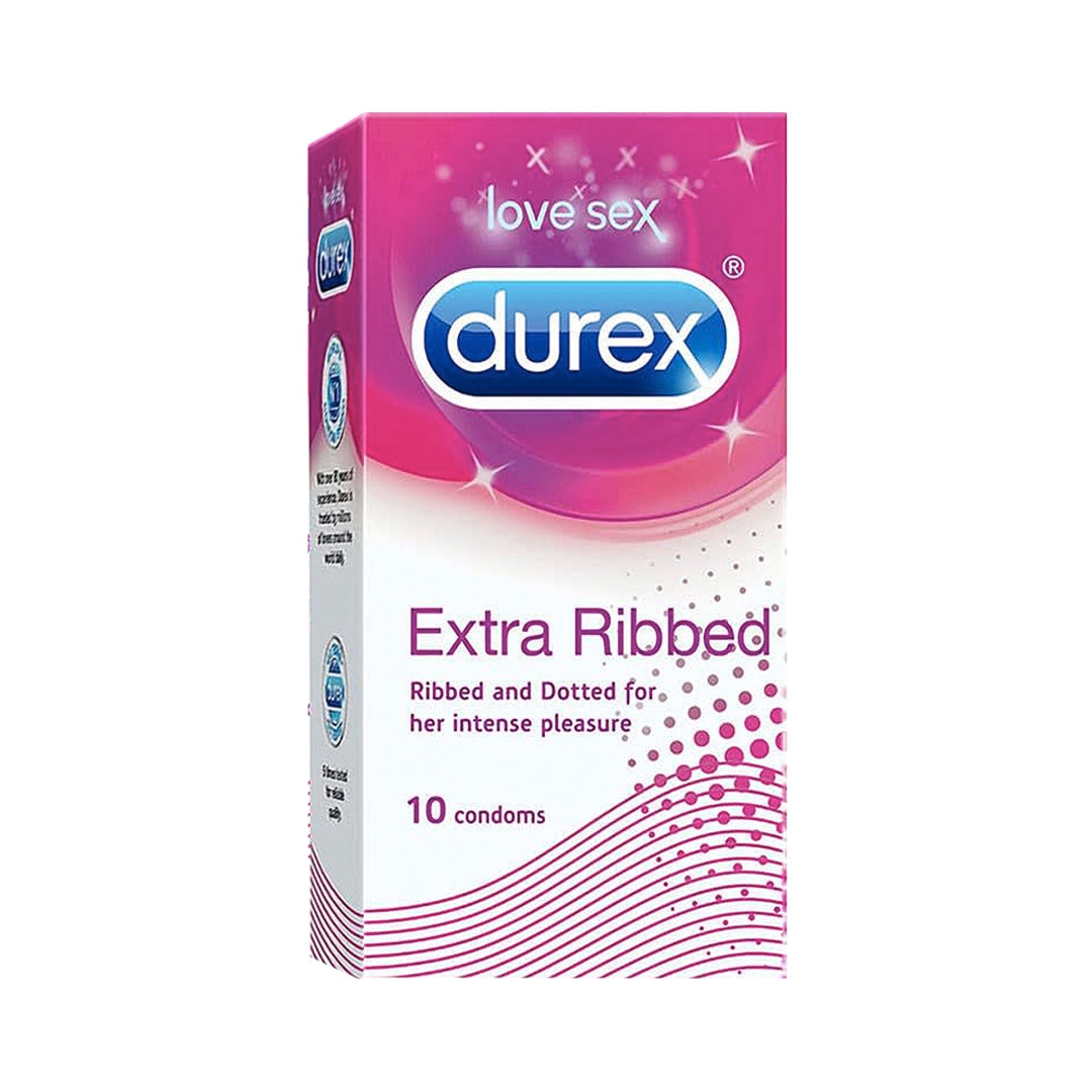Durex Extra Ribbed - 10 Condoms, 10s