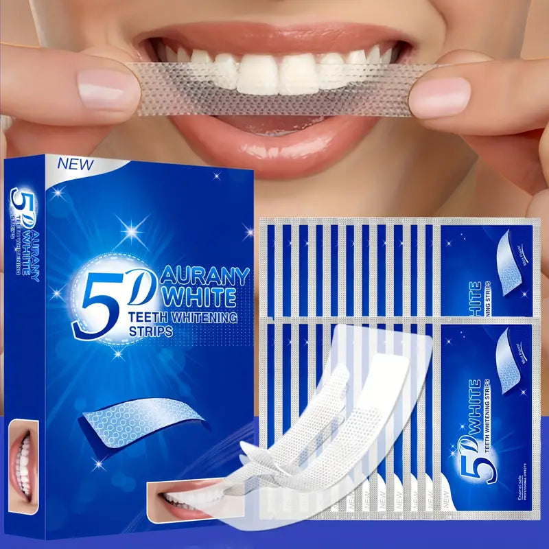 Teeth Whitening Strips, Cleansing And Brightening Tooth Bleaching Teeth Strips, At Home Travel