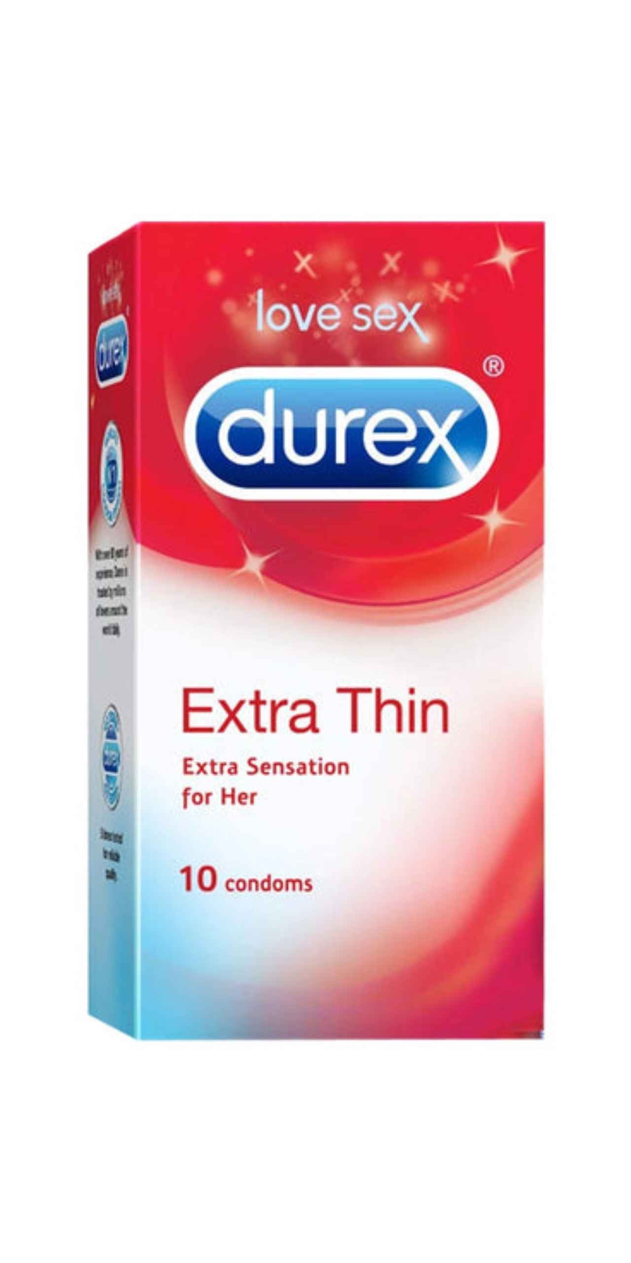 Durex Extra Thin - 10 Condoms, 10s