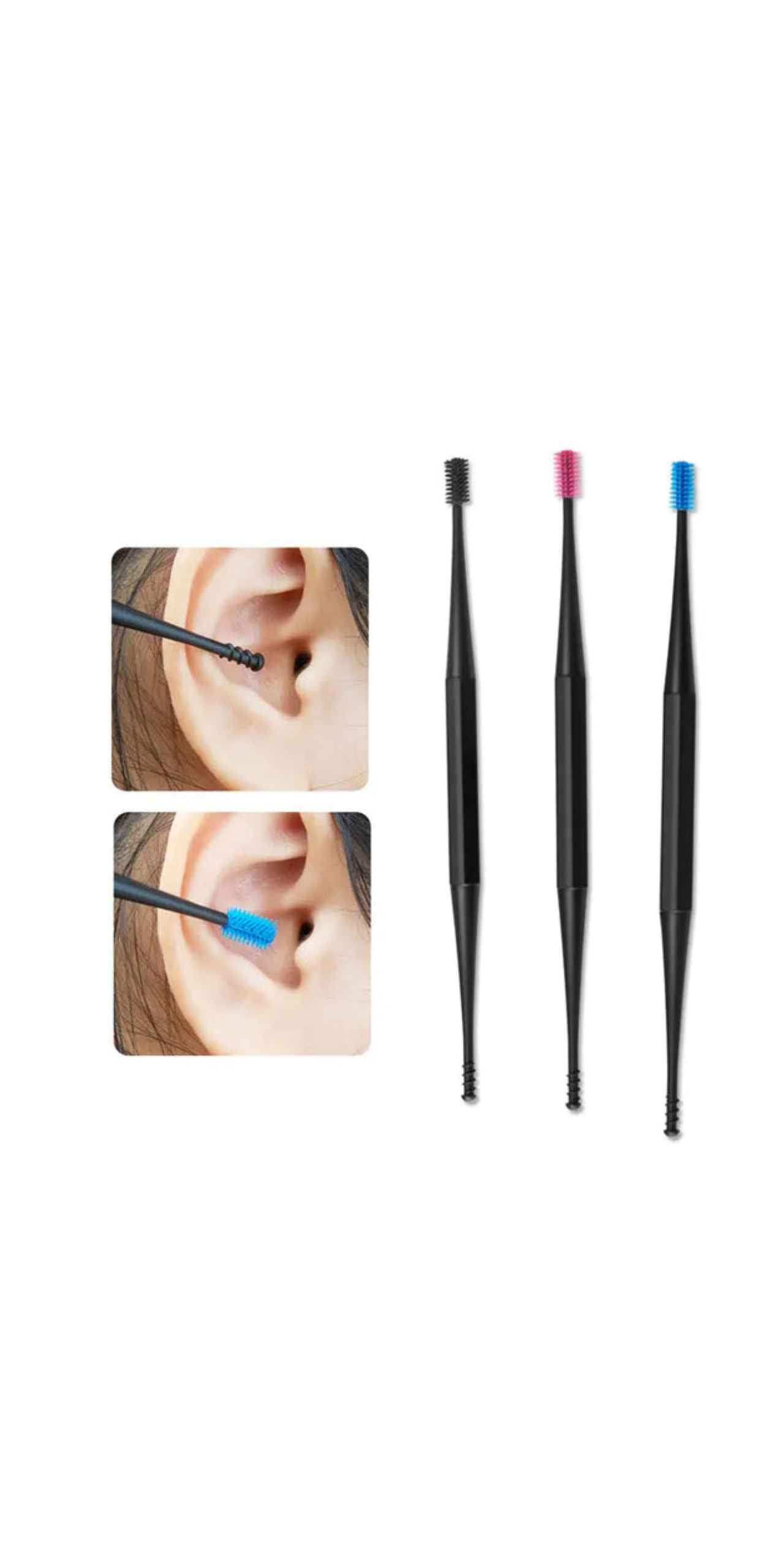 Eliminate Ear Wax Build-Up Instantly With This Soft Silicone Double-Ended Earpick!