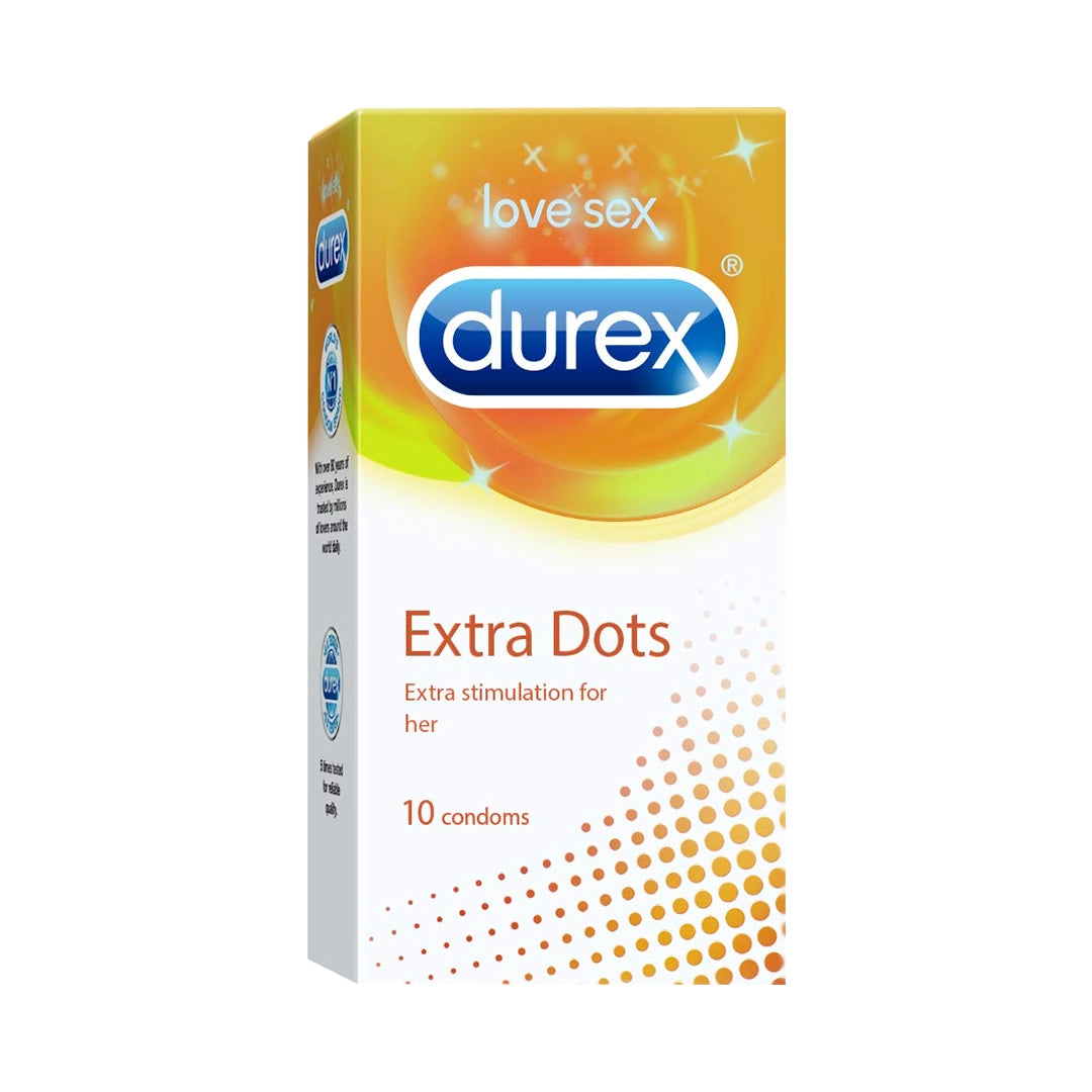 Durex Extra Dots - 10 Condoms, 10s