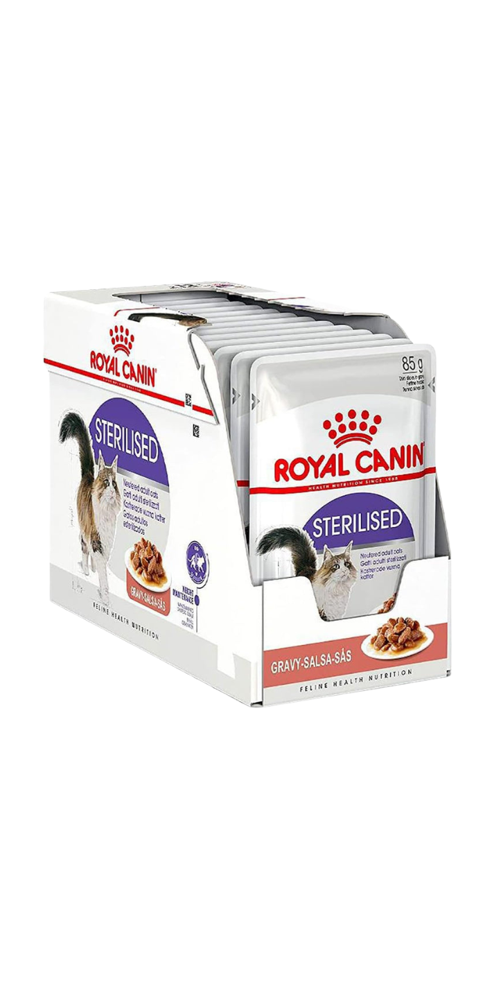Feline Health Nutrition Sterilised Gravy (WET FOOD - Pouches) 12 x 85g