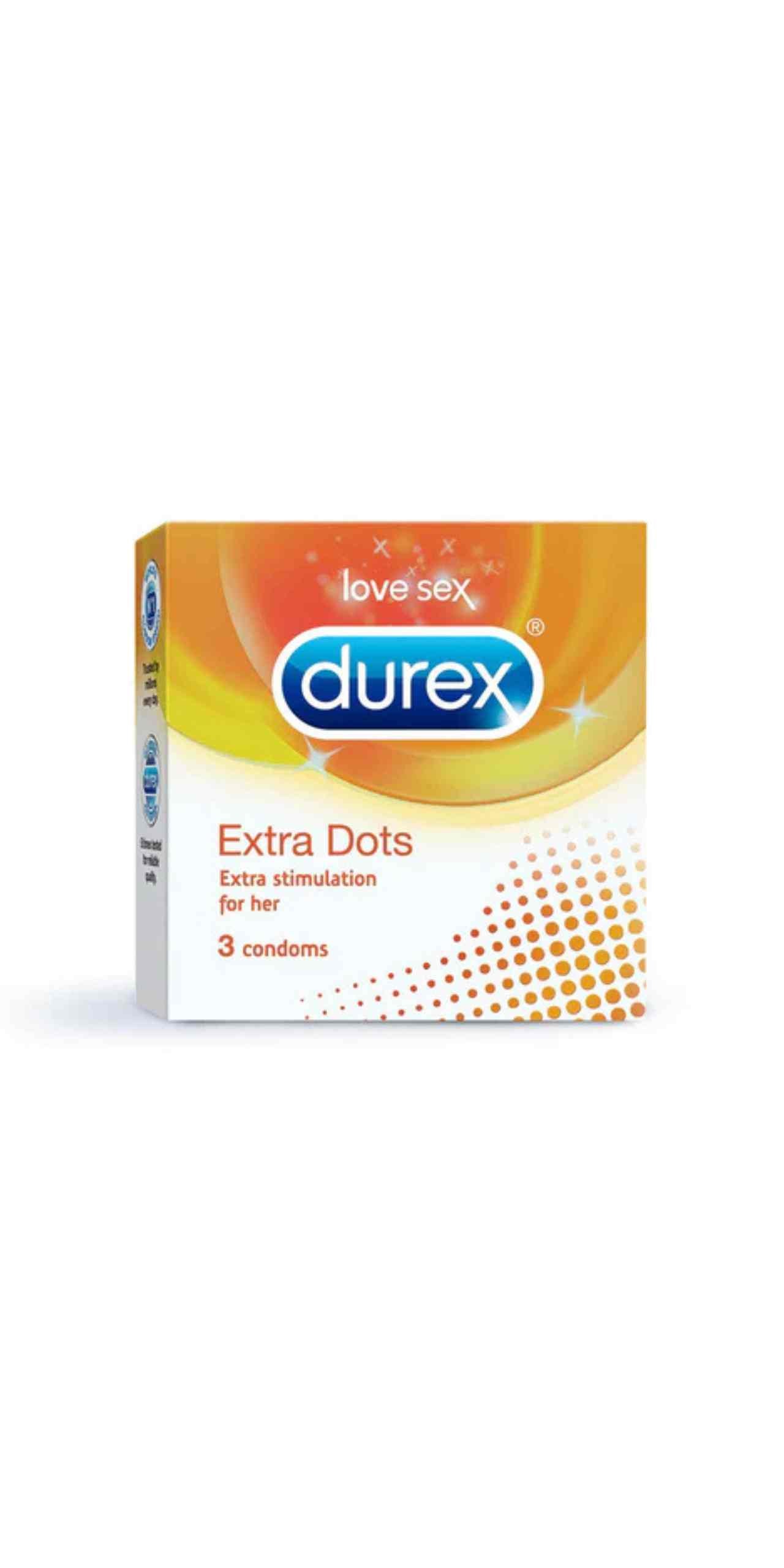 Durex Extra Dots - 3 Condoms