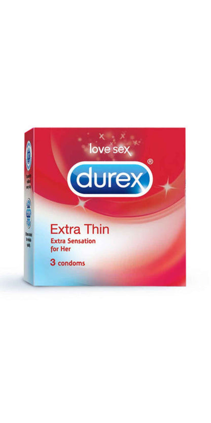 Durex Extra Thin - 3 Condoms