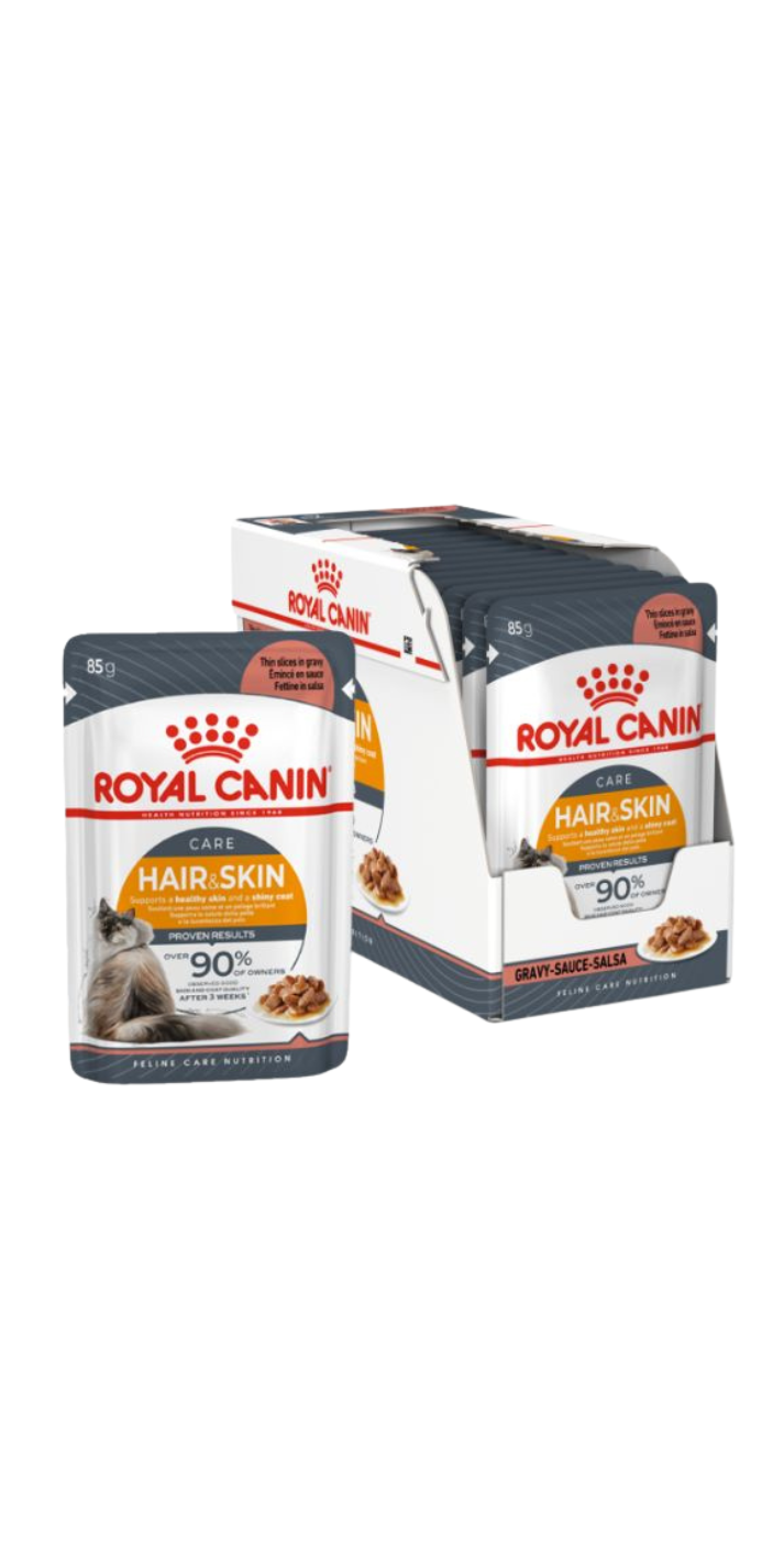 Feline Care Nutrition Hair & Skin Gravy (WET FOOD - Pouches) 12x85g