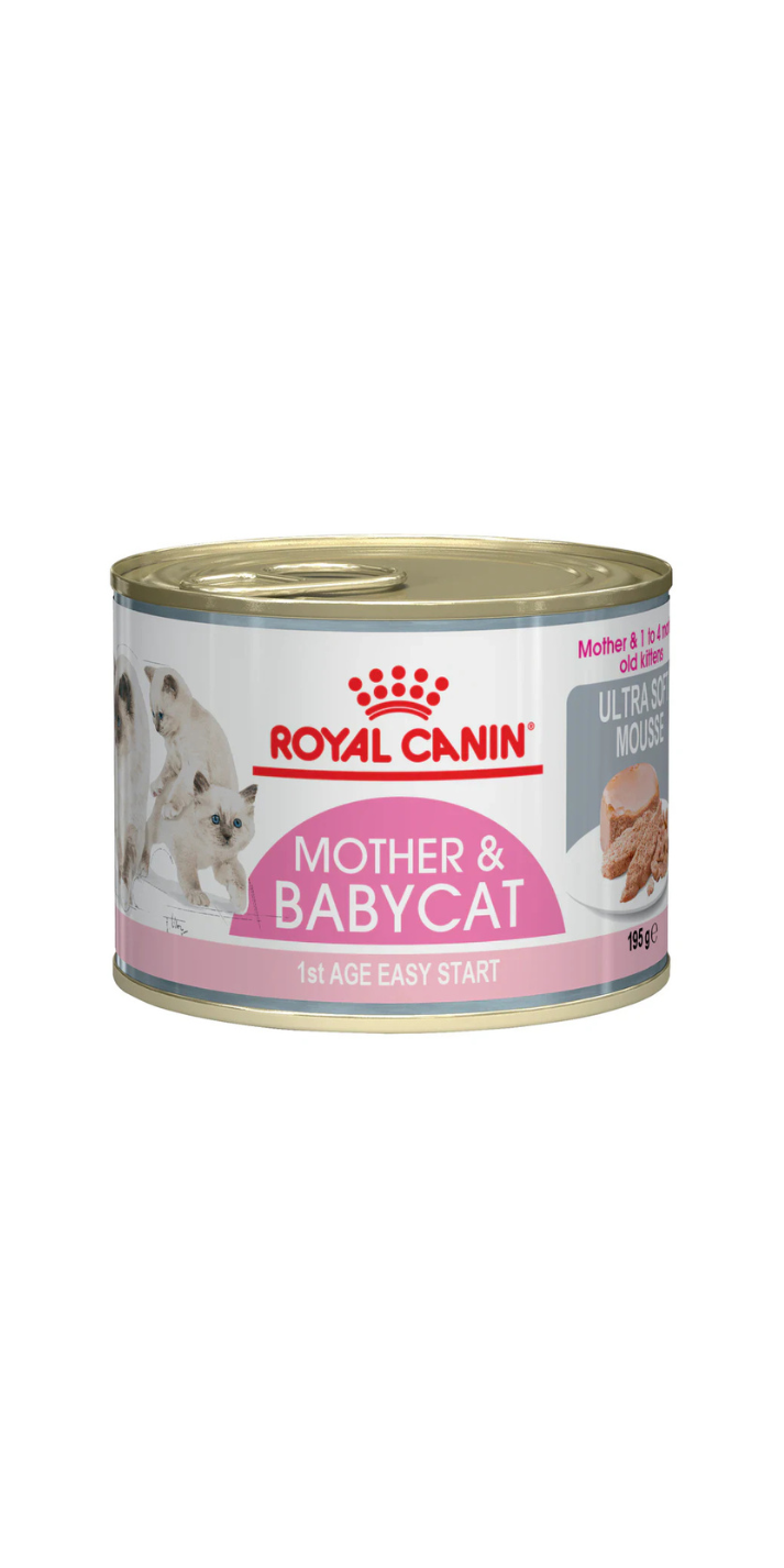 Feline Health Nutrition Mother & Babycat Mousse (WET FOOD - Cans) 12 x 195g