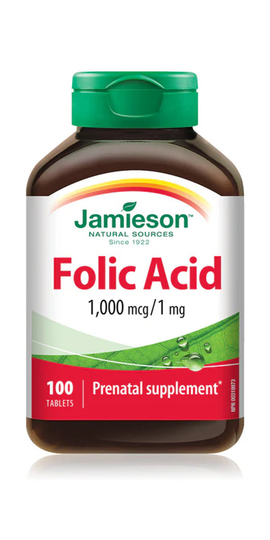 Jamieson Folic acid 1000mcg 100’s/tabs