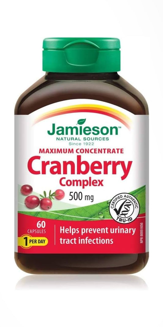 Jamieson Cranberry Complex 500mg 60’s/caps