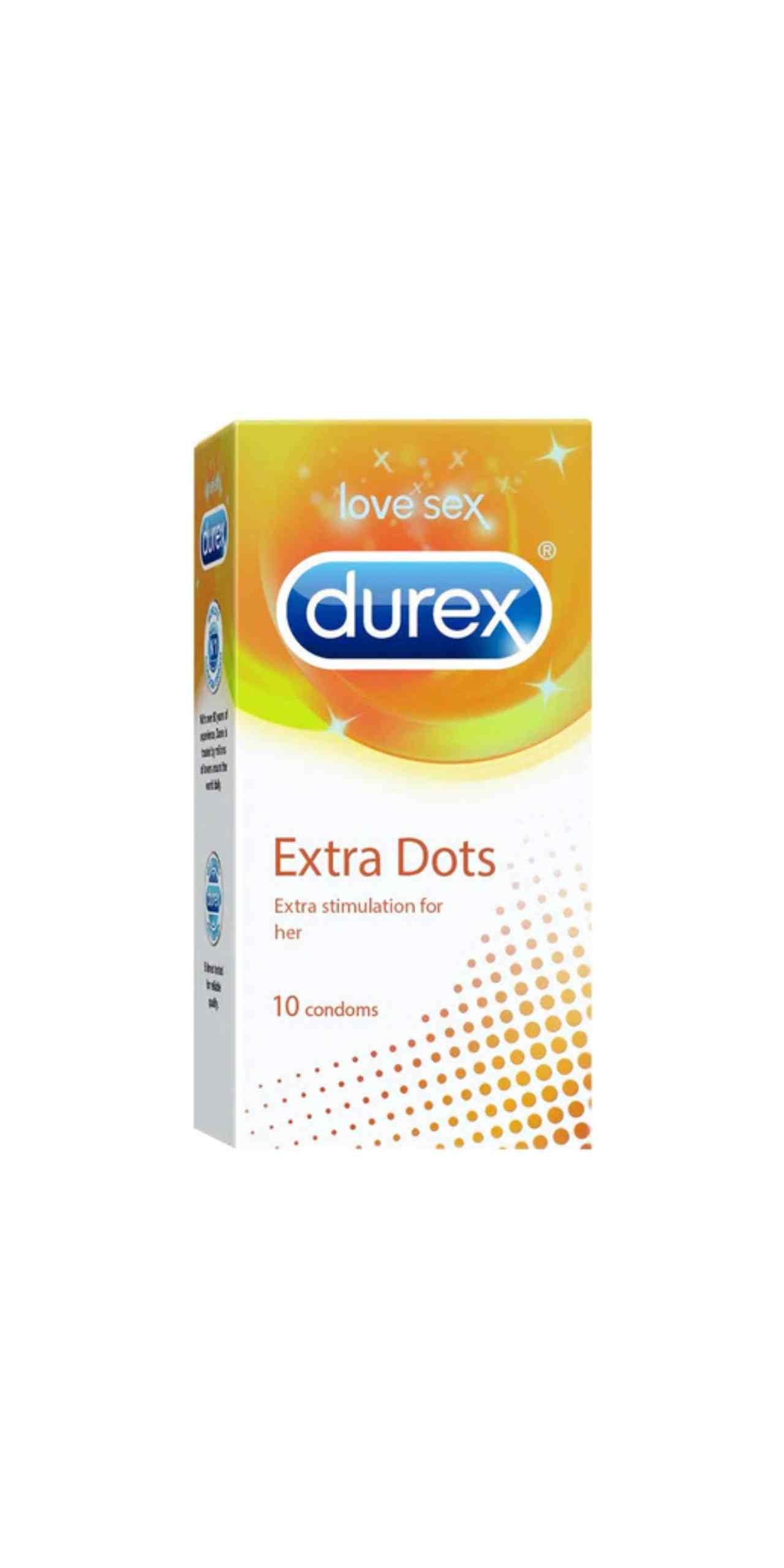 Durex Extra Dots - 10 Condoms, 10s